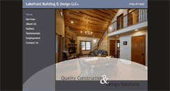 Desktop Screenshot of lakefrontbuildinganddesign.com